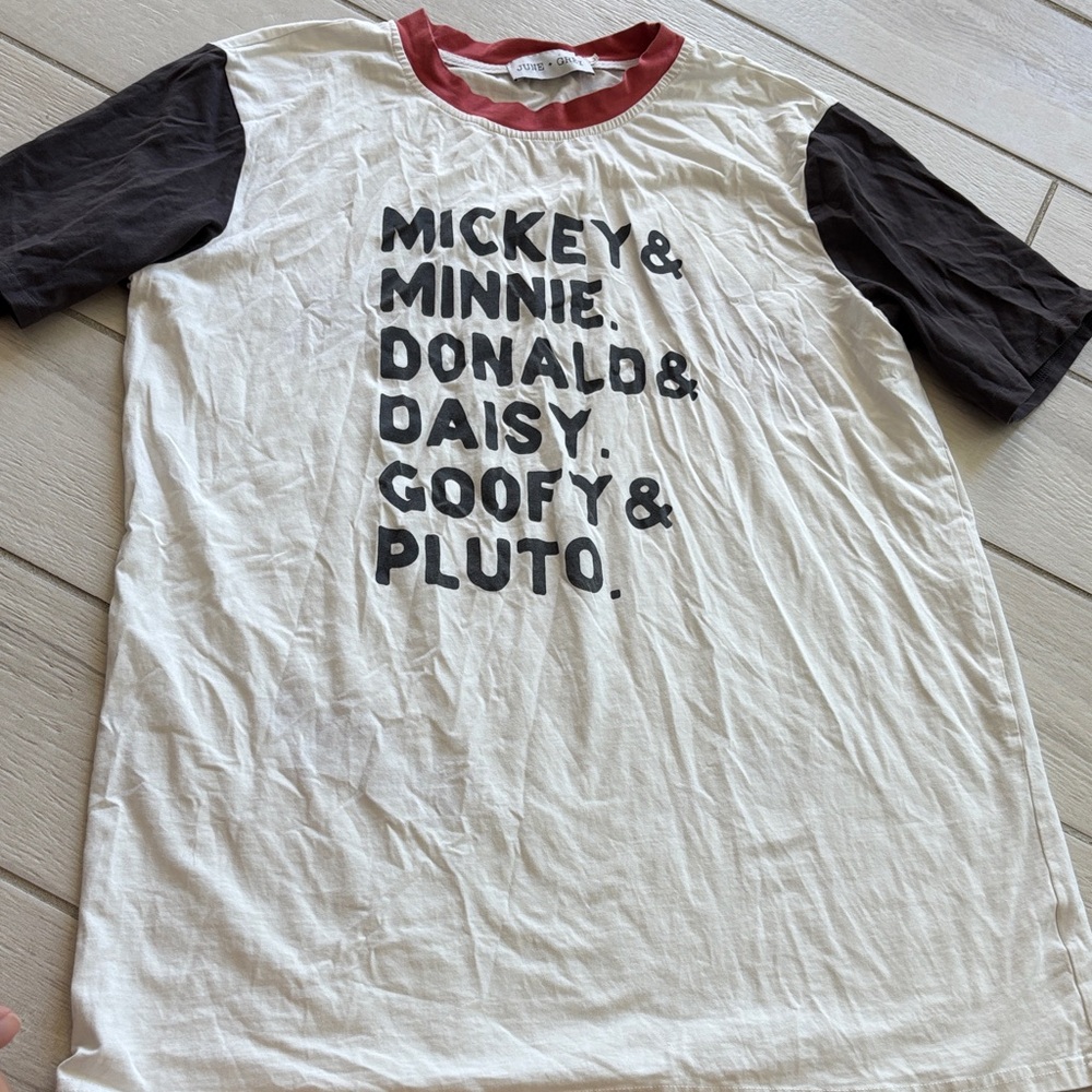 June and Grey Disney White and Black Character Tee (family matching option)